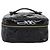 CHANEL COCO Marca Pouch Vanity Pelle Patinata Nera Oro CC Auth 118334 Nero D'oro - vista 2