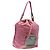PRADA Borsa a mano in nylon rosa argento Auth ar13470