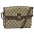 Borsa a spalla GUCCI GG Supreme Web Sherry Line PVC Beige 904 02 084 Auth BA1301
