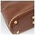 Salvatore Ferragamo Schultertasche aus braunem Leder mit Gold Auth bs24619 Golden - Ansicht 13