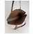 Big Bag Céline Vintage Celine Monogramm große Ledertasche Beige - Ansicht 14