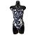 Chanel 2021 Coco Beach Badeanzug Schwarz Weiß Einteiler FR 40