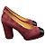 Décolleté in suede bordeaux Chanel 35