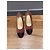 Décolleté in suede bordeaux Chanel 35 - vista 9