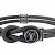 Bracciale charm Louis Vuitton in tela Monogram Eclipse Marrone Nero - vista 2