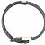 Bracciale charm Louis Vuitton in tela Monogram Eclipse Marrone Nero - vista 8