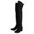 Bruno Magli Schwarze Wildlederstiefel - Ansicht 3