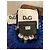 Raffinato collier DOLCE & GABBANA cn con cordino camoscio nero con logo e cristalli - vista 9