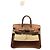 Hermès HERMES Birkin 25 Borsa a Mano Pelle Togo Marrone Hardware Placcato Oro Gold hardware
