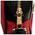 Gucci Mini Borsa a Tracolla Ophidia in Suede Rosso con Banda Web - vista 7