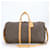 Louis Vuitton Monogram Keepall Bandouliere 55 Brown Leather Cloth  ref.2183040