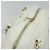 Céline Borsa a mano CELINE in pelle bianca e oro Auth 119467 Bianco D'oro - vista 6