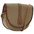 Céline Borsa a spalla in tela Macadam CELINE PVC beige oro Auth BA1292 D'oro
