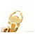 Orecchini a clip dorati Chanel D'oro - vista 7