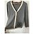 Chanel Wollweste mit Logo Grau Creme Roh - Ansicht 4
