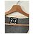 Chanel Wollweste mit Logo Grau Creme Roh - Ansicht 5