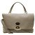 Borsa Postina M in pelle taupe Zanellato