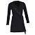 Abito mini con frange Alexander Wang in viscosa nera Nero