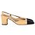 Pumps Slingback CC di Chanel in pelle beige