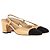 Pumps Slingback CC di Chanel in pelle beige - vista 4