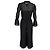 Michael Kors Jumpsuit mit gerafften Ärmeln aus schwarzem Polyester - Ansicht 3