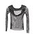 Self portrait  Self-Portrait Fishnet Off-Shoulder Top in Black Polyester - view 5