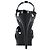 Sandali con piattaforma Tribute di Saint Laurent in pelle verniciata nera Nero - vista 3