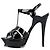 Saint Laurent Tribute Platform Sandals In Patent Leather Black - view 2