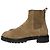 Botas ankle Hermès Findlay em camurça marrom Vermelho - vista 3