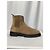 Botas ankle Hermès Findlay em camurça marrom Vermelho - vista 9