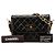 Chanel Negro CC Acolchado de Cordero con Cadena - vista 15