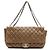 Chanel Brown Jumbo Quilted Lambskin Coco Rain Flap Marrone Cachi