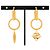 Loewe Anagram Asymmetrical Drop Earrings