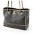 2.55 Borsa Tote Chanel Matelassé Coco Mark Chain Nero - vista 3