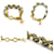 Bracciale charm Louis Vuitton Marrone D'oro Bianco sporco - vista 4
