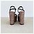 Sandali con zeppa Saint Laurent Suede Nero e Glitter Multicolore - vista 5