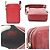 Borsa a spalla in pelle rossa Christian Dior Rosso - vista 3