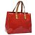 LOUIS VUITTON Monogram Vernis Reade PM Borsa a Mano Rossa M91088 LV Auth 120043 Rosso