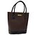 Borsa a mano BURBERRY in pelle marrone scuro con oro Auth BA1359 D'oro