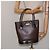 Borsa a mano BURBERRY in pelle marrone scuro con oro Auth BA1359 D'oro - vista 21