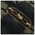 Céline Borsa a spalla CELINE C Sulky in tela blu navy e oro Auth BA1378 D'oro - vista 18
