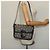 Céline Borsa a spalla CELINE C Sulky in tela blu navy e oro Auth BA1378 D'oro - vista 25