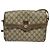 Bolso Gucci GG Supreme Web Sherry Line PVC Beige Oro 904 02 084 Auth BA1032 Dorado - vista 13