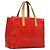 LOUIS VUITTON Monogram Vernis Reade PM Borsa a Mano Rossa M91088 LV Auth ti2980 Rosso