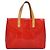 LOUIS VUITTON Monogram Vernis Reade PM Borsa a Mano Rossa M91088 LV Auth ti2980 Rosso - vista 2