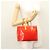 LOUIS VUITTON Monogram Vernis Reade PM Borsa a Mano Rossa M91088 LV Auth ti2980 Rosso - vista 24