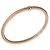 Pulsera flexible Primavera de oro rosa de 3,5 mm de Roberto Coin - vista 4