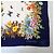 Emanuel Ungaro Foulard Ungaro in seta con farfalle vintage anni '80 Blu Multicolore - vista 4