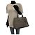 Graue Leder Schultertasche mit Vitello Dino Logo von Prada - Ansicht 7