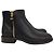 Bota flat Britt da Michael Kors em couro preto